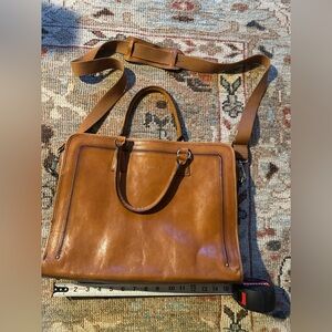 Brown Leather 
Perfect for laptop